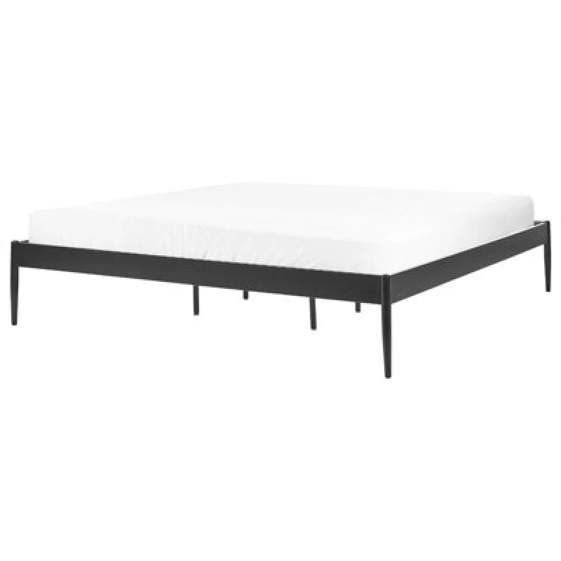 Image of Beliani Bed Metal Vaurs 180 X 200 Cm (Eu Super King) Black