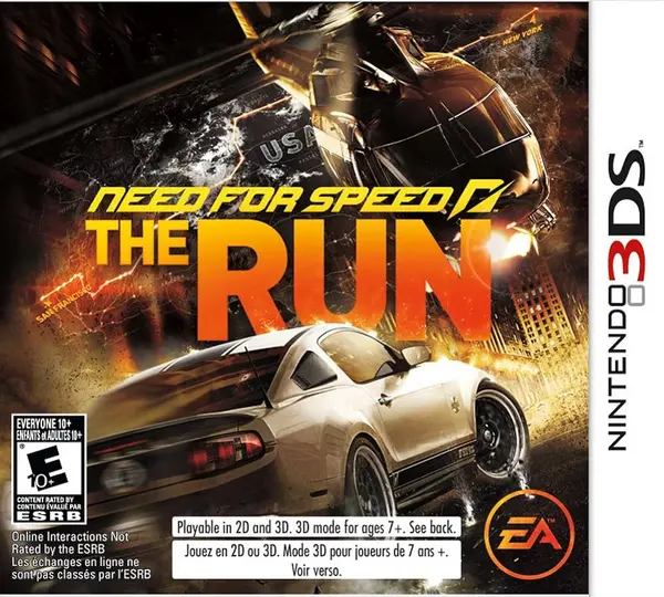 Image of Need For Speed The Run Nintendo 3DS Game