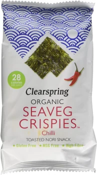 Image of Clearspring Organic Seaveg Crispies Multipack - Chilli - (4gx3)