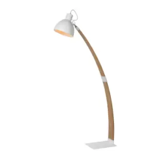 Image of Curf Scandinavian Floor Reading Lamp - 1xE27 - White