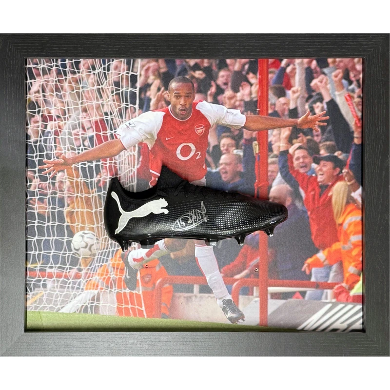 Image of AllStarSignings Ltd Thierry Henry Arsenal signed Puma football boot Red unisex One Size