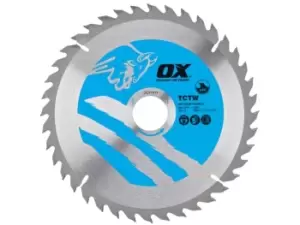 Image of OX Tools OX-TCTW-2303024 OX Wood Cutting Circular Saw Blade 230mm x 30 x 24T ATB