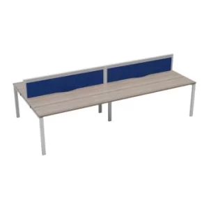 Image of CB 4 Person Bench 1400 X 800 Cable Port Grey Oak-White