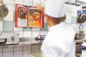 Image of Tarifold A4 Wall Unit with 10 Red Pockets