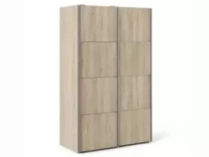 Image of Furniture To Go Verona Oak Sliding Door Double Wardrobe Flat Packed