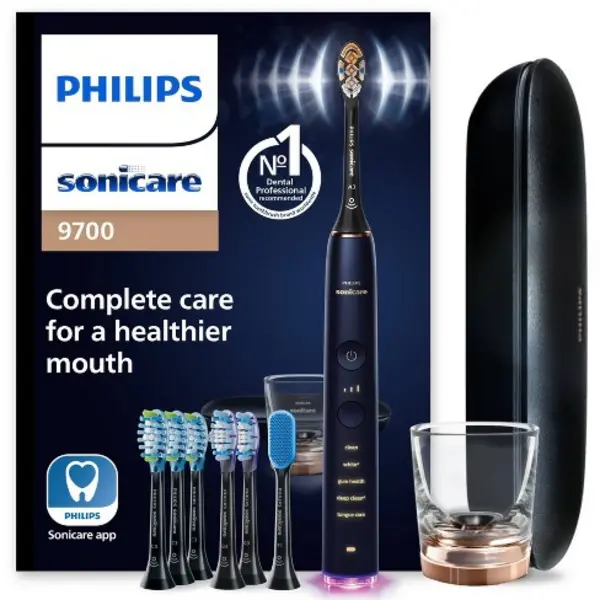 Image of Philips Diamond Clean Smart Blue Electric Toothbrush