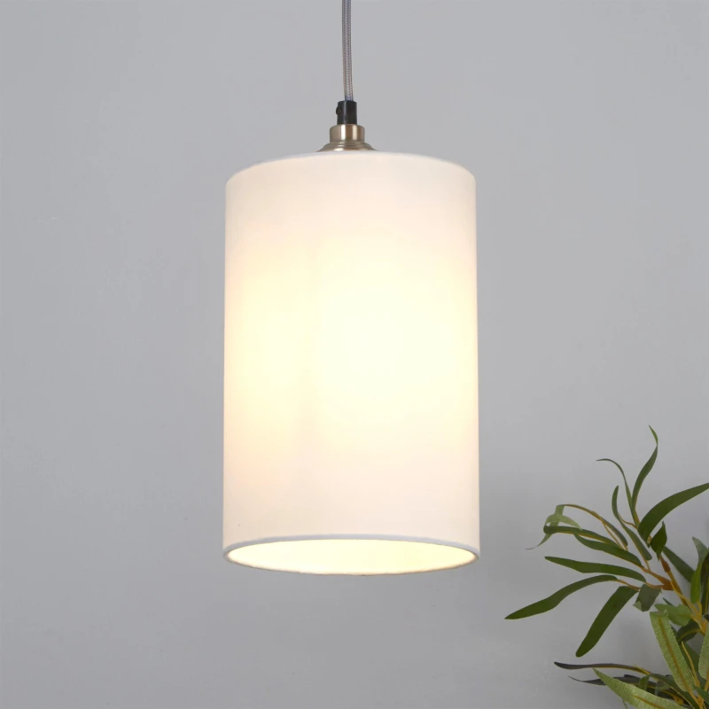Image of Lighting Collection Cylinder Shade White unisex 16cm