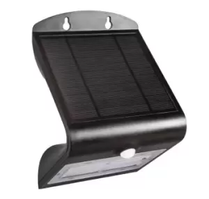 Image of Phoebe LED Wall Light Solar Daylight PIR Sensor Black IP65