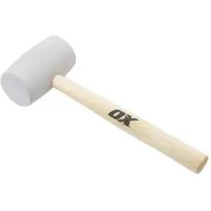 Image of OX Pro White Rubber Mallet 32oz - N/A