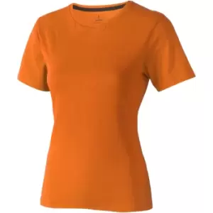 Image of Elevate Womens/Ladies Nanaimo Short Sleeve T-Shirt (L) (Orange)