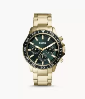 Image of Fossil Men Bannon Multifunction Gold-Tone Stainless Steel Watch
