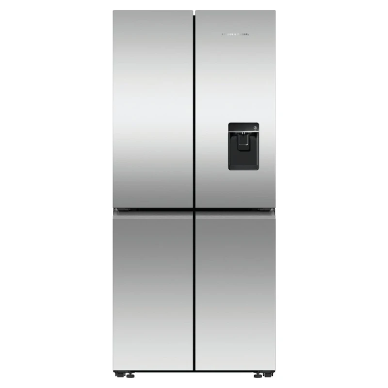 Image of Fisher & Paykel Series 7 Contemporary RF500QNUX1 WiFi Connected Plumbed American Fridge Freezer - Stainless Steel - E Rated