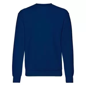 Image of Fruit Of The Loom Mens Set-In BelcoroA Yarn Sweatshirt (M) (Navy)