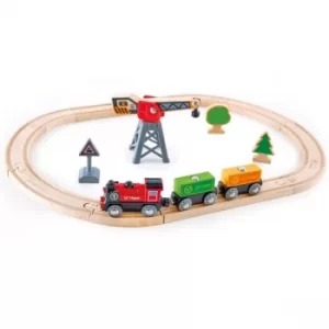 Image of Hape Cargo Delivery Loop Playset