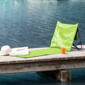 Image of Tectake Beach Mat With Backrest Green