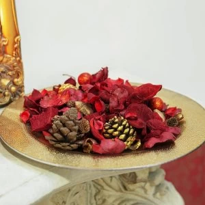 Image of Christmas Pot Pourri Cone Bag with Red Bow