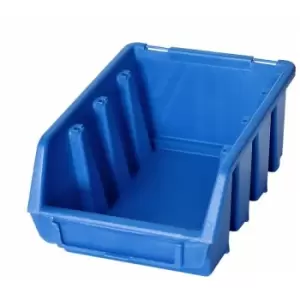 Image of Ergo M Box Plastic Parts Storage Stacking 116x161x75mm - Colour Blue - Pack of 5