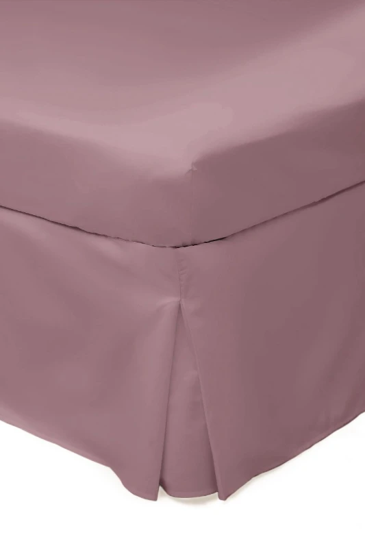 Image of Belledorm Easy Care 200 Thread Count Cotton Polyester Percale Platform Valance in Rose Size: Single Rose Unisex Single