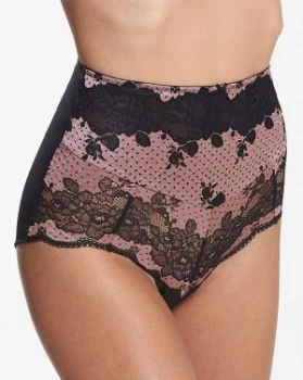 Image of Panache Clara HiWaist Taupe/Black Briefs
