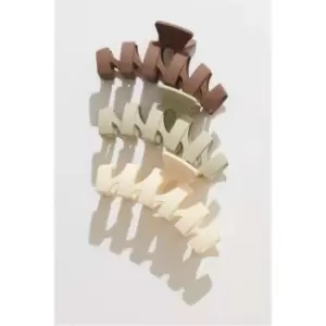 Image of I Saw It First Three Pack Hair Claws - Brown