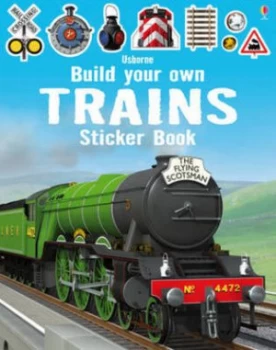Image of Build Your Own Trains Sticker Book by Adrian Mann Paperback