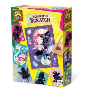 Image of SES CREATIVE Childrens Holographic Scratch Fairy Tales Set