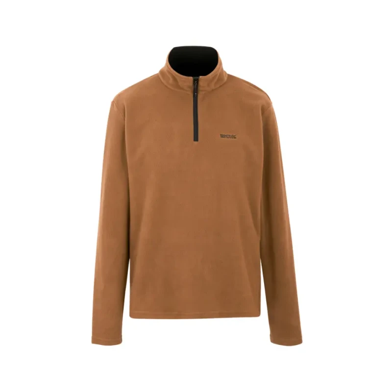 Image of Regatta Regatta Men 'Thompson' Lightweight Half Zip Fleece in Brown Size: 4X-Large Brown 4XL Male 5063516155058