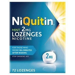 Image of Niquitin Mint 2mg Lozenges Nicotine 72 Lozenges