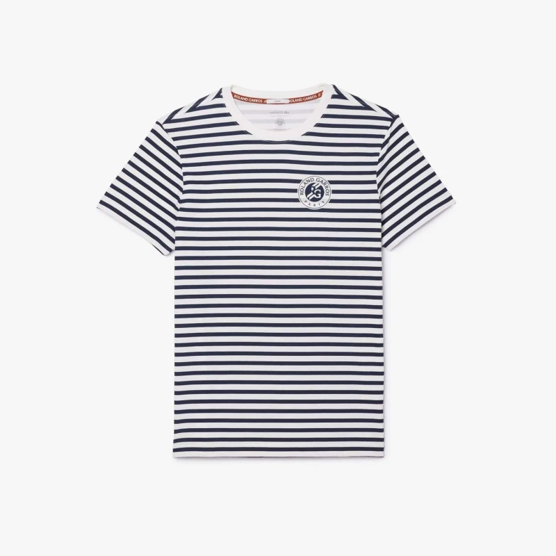 Image of Lacoste Ultra Dry Sport Roland-Garros Edition T-Shirt White male 2XS