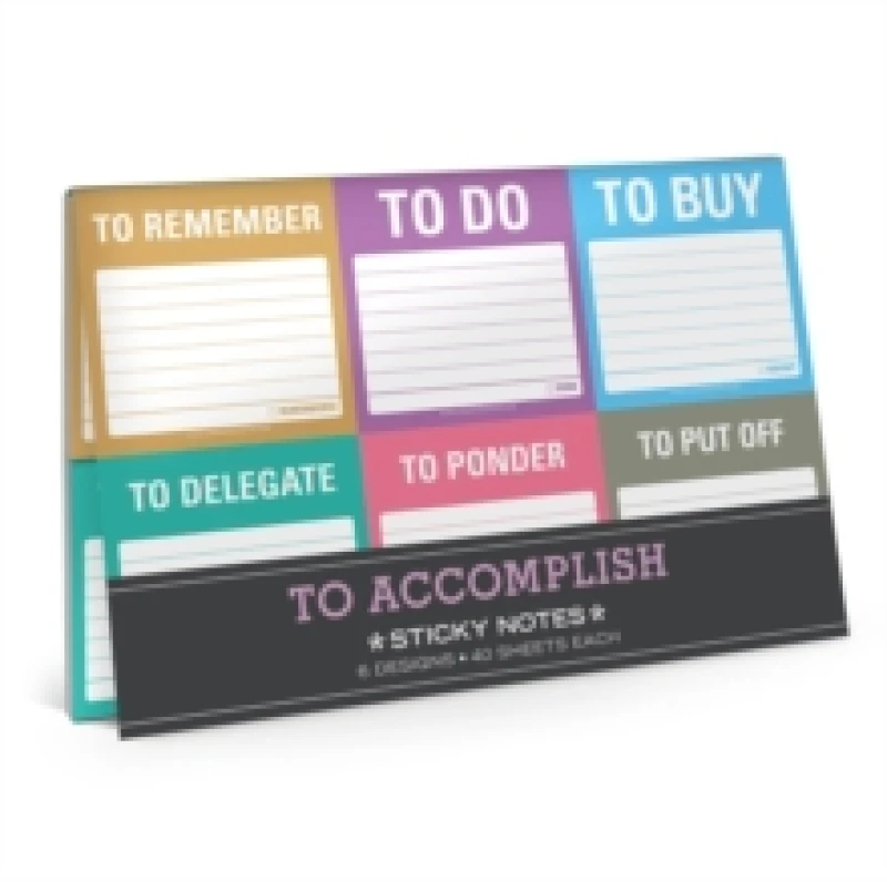 Image of Knock Knock To Accomplish Sticky Note Packet Other printed item