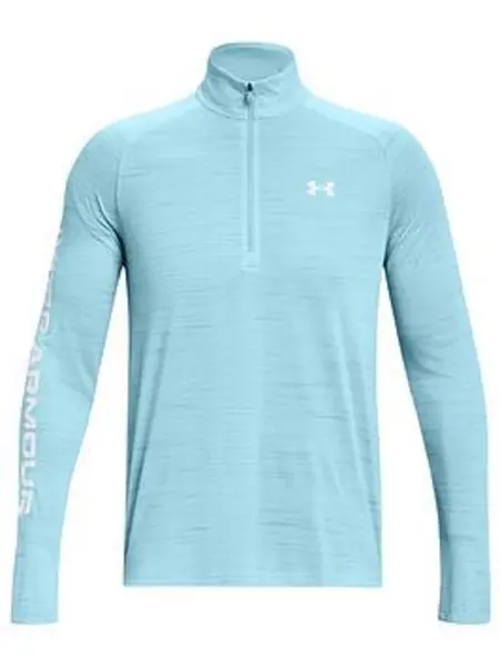 Image of Under Armour Mens Training Tech Evolved Core 1/2 Zip - Blue Size M Men