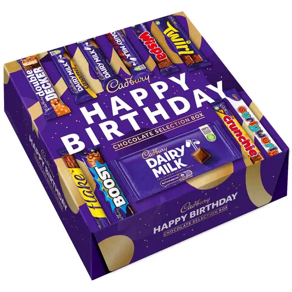 Image of Cadbury Gifts Direct Cadbury Happy Birthday Chocolate Selection Box BIRTHDD