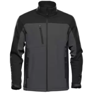 Image of Stormtech Mens Cascades Soft Shell Jacket (M) (Dolphin/Black)