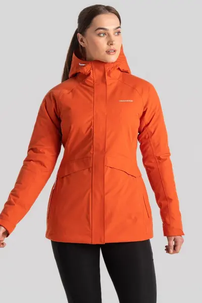 Image of Craghoppers 'Caldbeck Thermic' Aquadry Waterproof Hiking Jacket Red