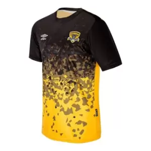 Image of Umbro Black Leopards Home Shirt 2021 2022 - Yellow