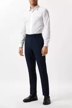 Image of Slim Fit Navy Twill Suit Trouser