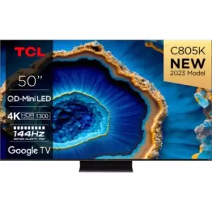 Image of TCL 50" 50C805K Smart 4K Ultra HD QD-Mini LED TV