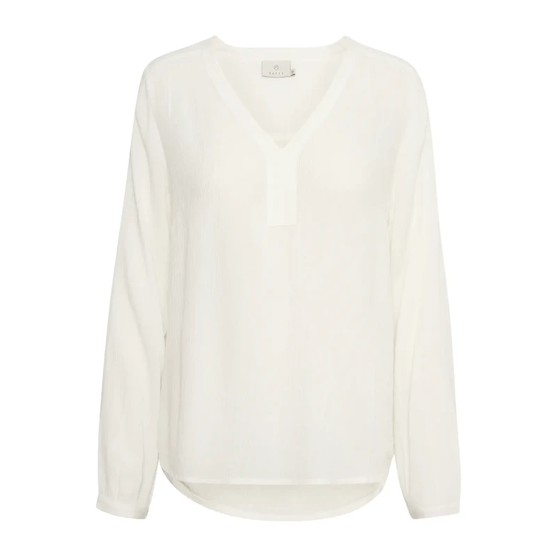 Image of Kaffe Long sleeve blouse For Her KAFFE Amber Blanc Female 42