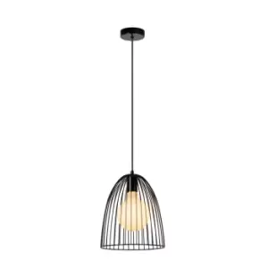 Image of Macarons Retro Pendant Light - Ø24.5cm- 1xE27 - Black
