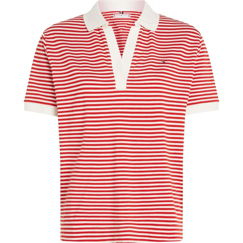 Image of Tommy Hilfiger Tommy Relxd Polo Ld43 Short Sleeve Polos 8 (XS) Red 54170908310