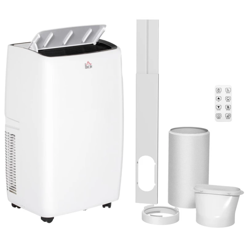 Image of HOMCOM 14,000 Btu Portable Air Conditioner With 40M², Sleep Mode, White 823-059V70WT