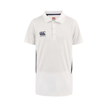 Image of Canterbury Core Cricket Shirt Junior Boys - White/Navy