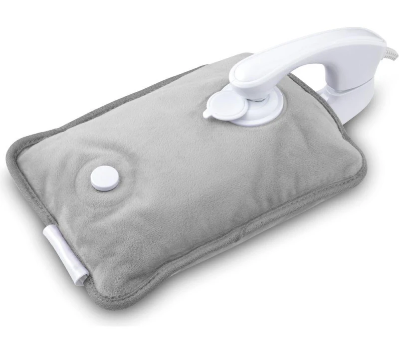 Image of CARMEN Spa Rechargeable Hot Water Bottle - Grey, Silver/Grey 5056784503669