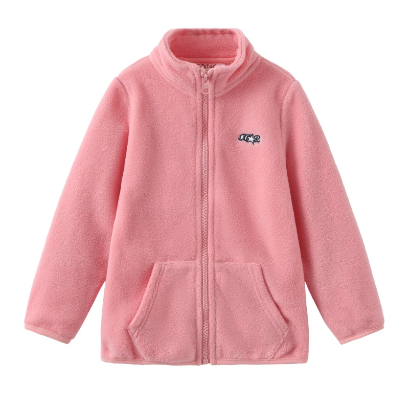 Image of Star Fz Fleece Top Junior Full Zip Fleece Tops 7-8 (S) Pink 51483207175