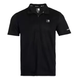 Image of Karrimor Short Sleeve Zip Top Mens - Black