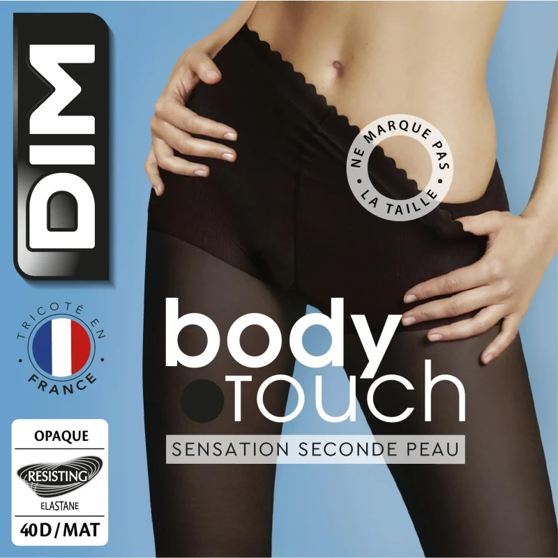 Image of Dim Womens tights DIM Opaque Body Touch Noir Female Taille 4