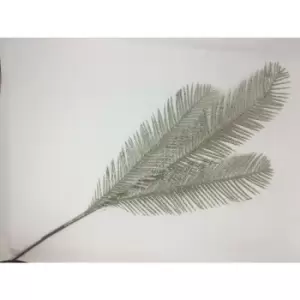 Image of X Large Glitter Feather Branch Stem Pick - Champagne