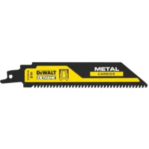 Image of DEWALT Demolition Carbide Reciprocating Sabre Saw Blades Metal 152mm Pack of 1