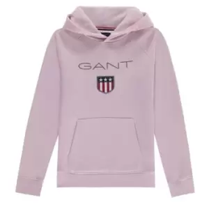 Image of Gant Shield Logo Hoodie - Pink
