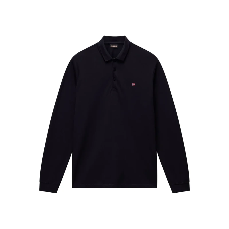 Image of Long sleeve polo Napapijri Ealis 1 Noir Male M